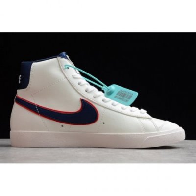 Nike Blazer Mid '77 Vintage Beyaz / Mavi Kaykay Ayakkabı Türkiye - F0Q316WT